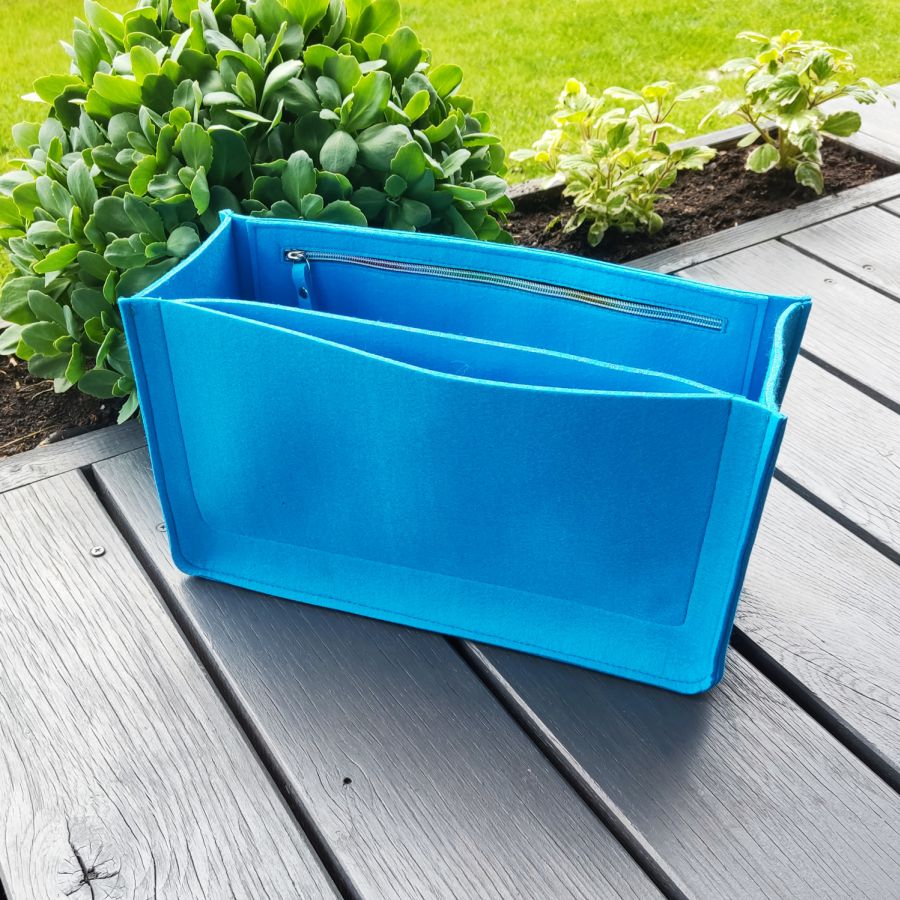 Organisateur en feutre - Insert de sac BLEU