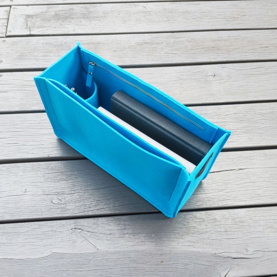 Organisateur en feutre - Insert de sac BLEU